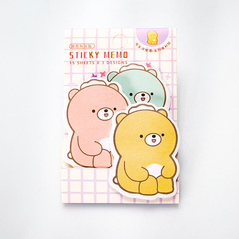 Wholesale 10 PCS Cute Cartoon Paper Sticky Notes